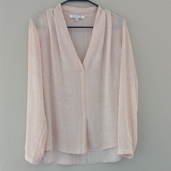 Rose & Olive Tops - Rose & Olive Pink Relaxed‎ Blouse with Buttoned Sleeves